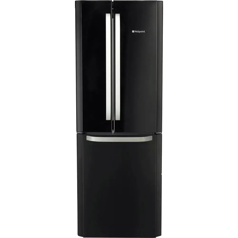 Hotpoint FFU3D K 1 Freestanding Fridge Freezer, Total No Frost, 436L, 70cm width, Black